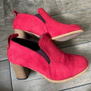 Red booties